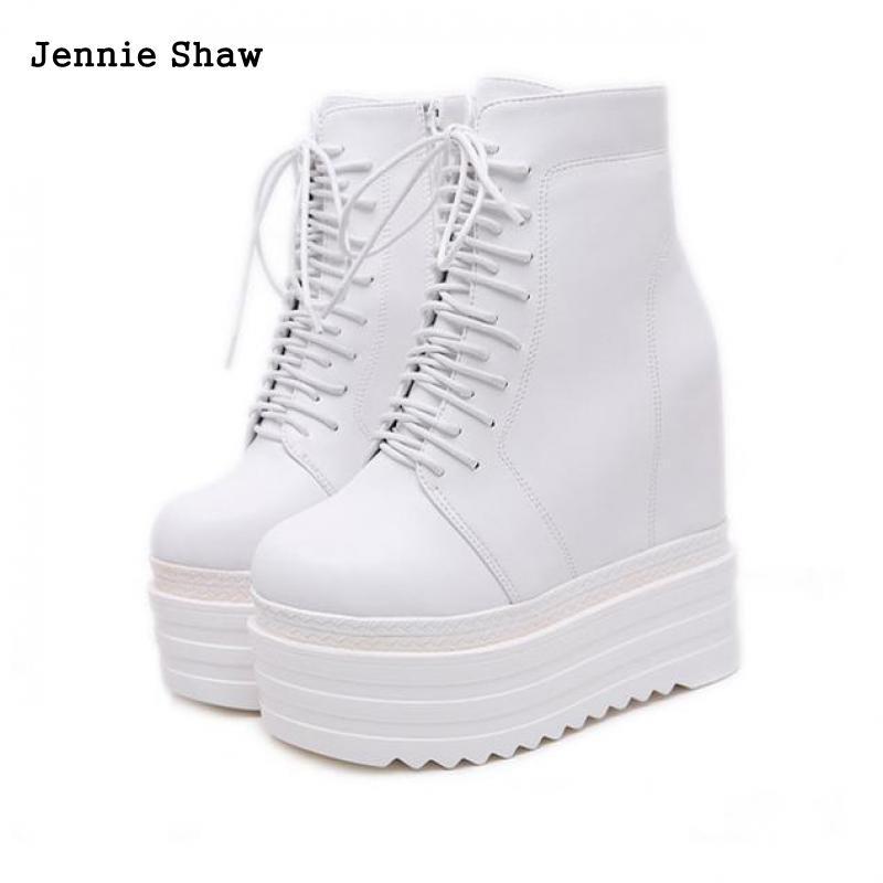 Autumn Women Fashion Shoes Wedges Platform Thick Bottom 13cm High Heel Ankle Boots, Black
Autumn Women Fashion Shoes Wedges Platform Thick Bottom 13cm High Heel Ankle Boots, Black