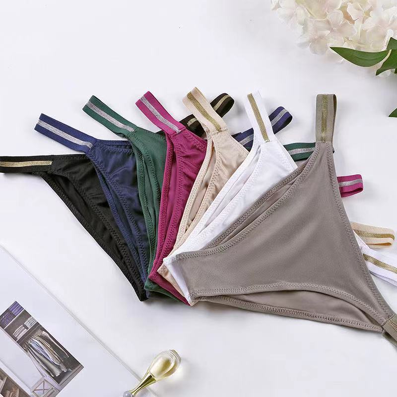 Sexy Needless Women Panties Bikini Bottoms Layer Construction Tempting Thong Dunne Ice Silk Underwear Girls Soft Breathing Underpants, Coffee
Sexy Needless Women Panties Bikini Bottoms Layer Construction Tempting Thong Dunne Ice Silk Underwear Girls Soft Breathing Underpants, Coffee