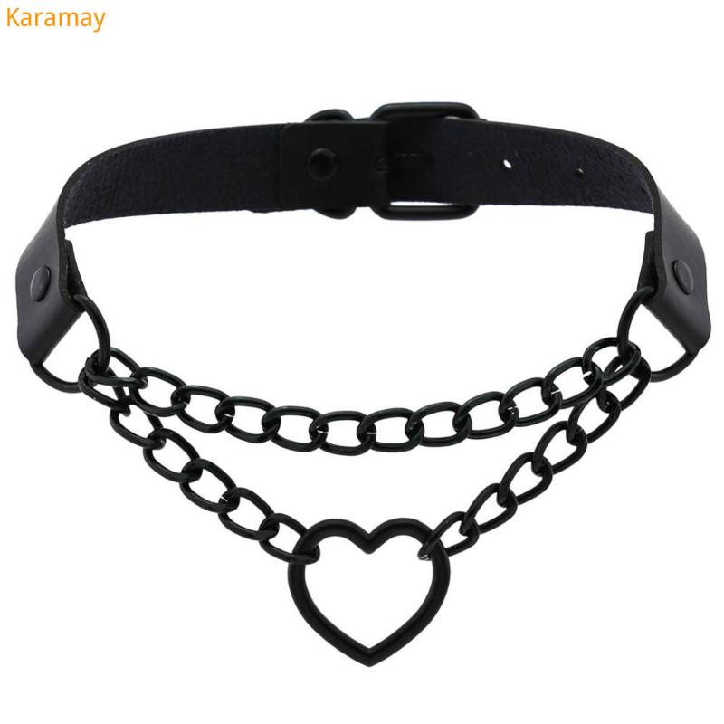 Chokers Heart Choker With Chain Goth Collar For Girls Grunge Punk Cute Kawaii Cosplay Necklace Egirl Chocker Harajuku Accessories
Chokers Heart Choker With Chain Goth Collar For Girls Grunge Punk Cute Kawaii Cosplay Necklace Egirl Chocker Harajuku Accessories