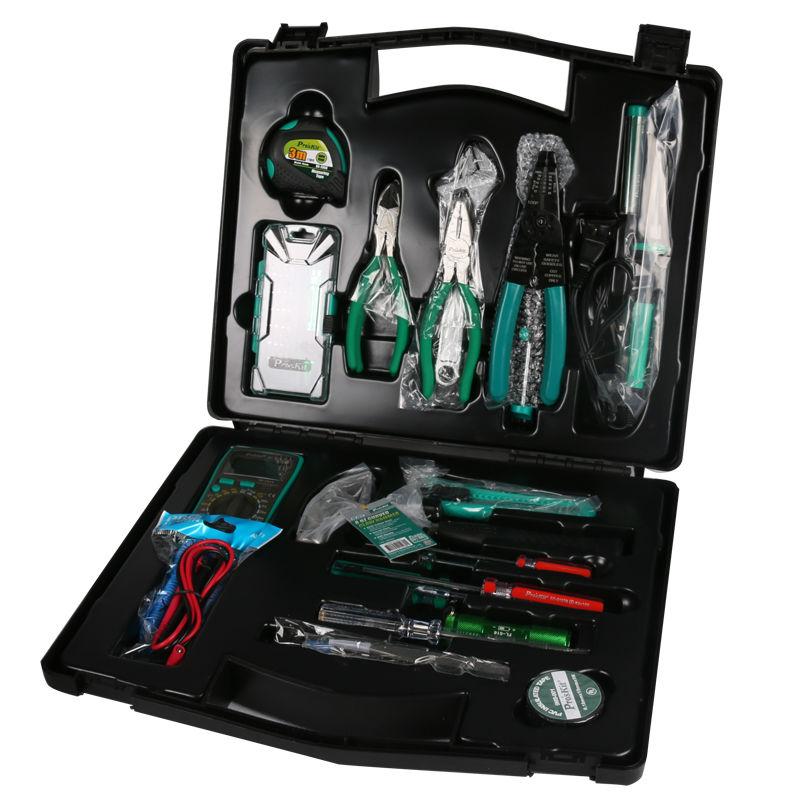 PK-2052 52pcs Hand tools set with plastic socket box screwdriver pliers hammer wrench multimter tape soldering iron tools kit
PK-2052 52pcs Hand tools set with plastic socket box screwdriver pliers hammer wrench multimter tape soldering iron tools kit
