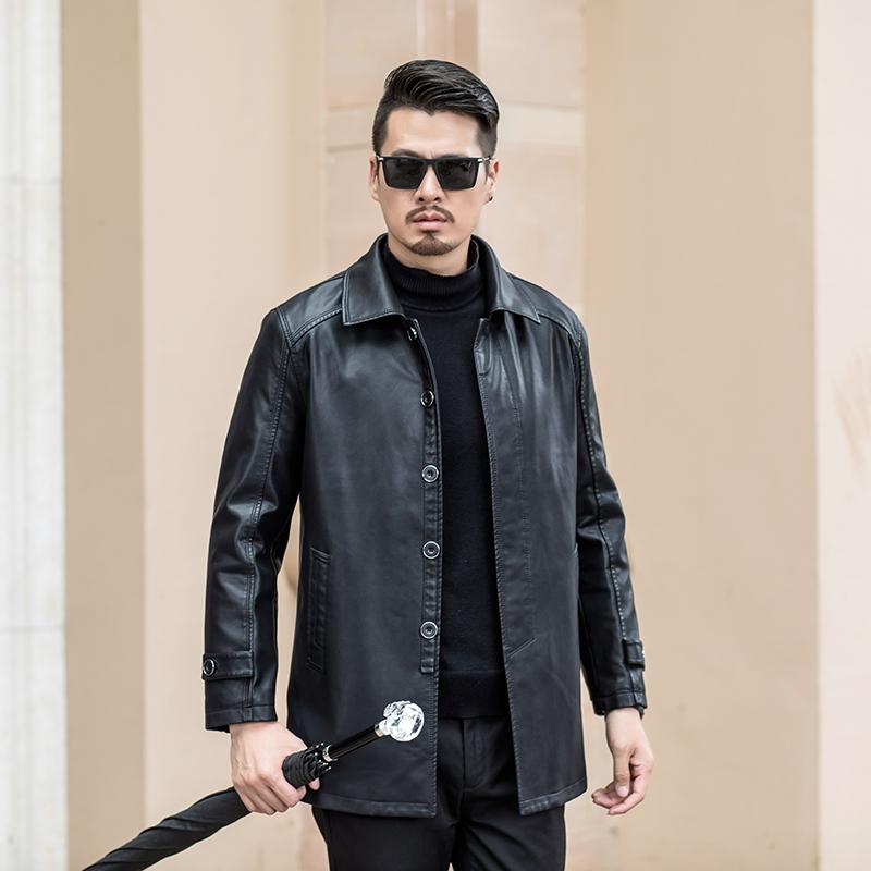 high quality jacket Autumn winter PU Leather JacketS Men Fashion Men windbreaker bomber jacket turn-down collar casual warm, Black
high quality jacket Autumn winter PU Leather JacketS Men Fashion Men windbreaker bomber jacket turn-down collar casual warm, Black