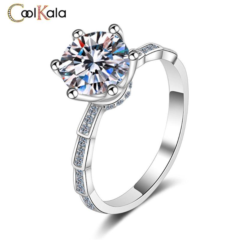Wedding Rings Coolkala 1 Carat Selling Bamboo Six Prong Set Zircon Fashion Flash Ring
Wedding Rings Coolkala 1 Carat Selling Bamboo Six Prong Set Zircon Fashion Flash Ring