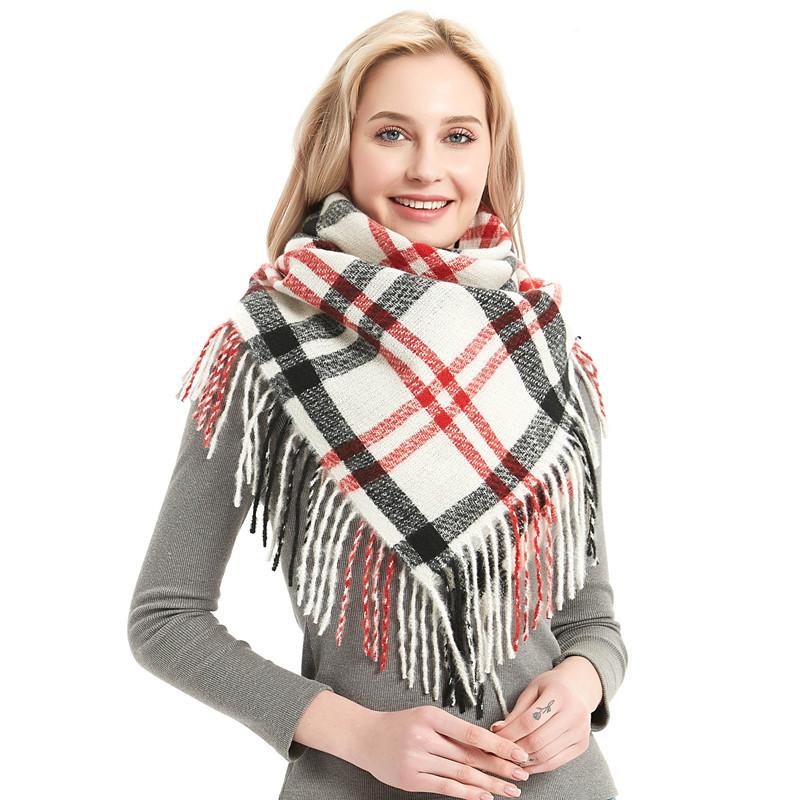 110*110cm New Winter Women Scarfs Plaid Warm Cashmere Scarves Shawls Lady Tassel Women Winter Scarf 8 Styles
110*110cm New Winter Women Scarfs Plaid Warm Cashmere Scarves Shawls Lady Tassel Women Winter Scarf 8 Styles