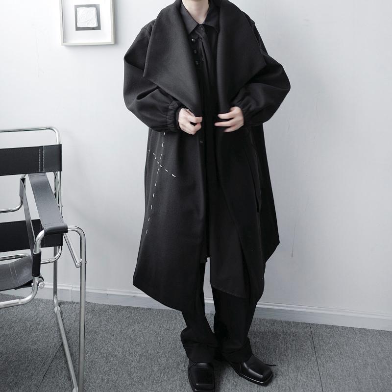 Men' Wool & Blends Male Japan Korea Streetwear Jacket Overcoat Windbreaker Loose Casual Woolen Long Coat Trenchcoat Autumn Winter Outerwear, Ym133
Men' Wool & Blends Male Japan Korea Streetwear Jacket Overcoat Windbreaker Loose Casual Woolen Long Coat Trenchcoat Autumn Winter Outerwear, Ym133