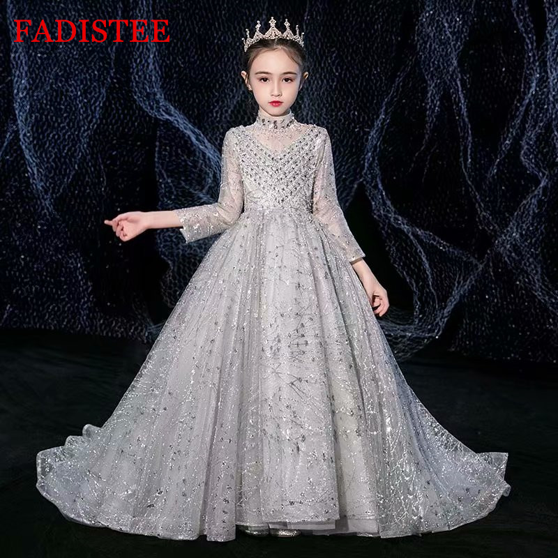 FADISTEE Girl dress Flower Girl Dresses lace Girl Infant Dress Kids Formal Wear girls dress floor-length Tulle half high collar, Same as image
FADISTEE Girl dress Flower Girl Dresses lace Girl Infant Dress Kids Formal Wear girls dress floor-length Tulle half high collar, Same as image