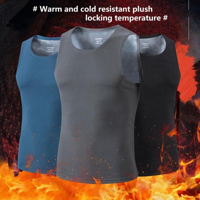 Men' Tank Tops Men Warm Vest Underwear High Elasticity Fitness Sleeveless Keep Plush Top For Inner Wear Plus Size Clothing, White;black
Men' Tank Tops Men Warm Vest Underwear High Elasticity Fitness Sleeveless Keep Plush Top For Inner Wear Plus Size Clothing, White;black