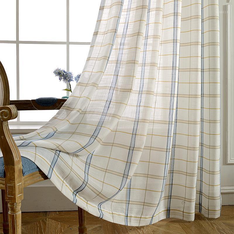 Blue Cotton And Linen Plaid Curtain Modern Minimalist Gauze Curtain Bedroom Living Room Sand Blended Window Gauze Fabric1, Tulle
Blue Cotton And Linen Plaid Curtain Modern Minimalist Gauze Curtain Bedroom Living Room Sand Blended Window Gauze Fabric1, Tulle
