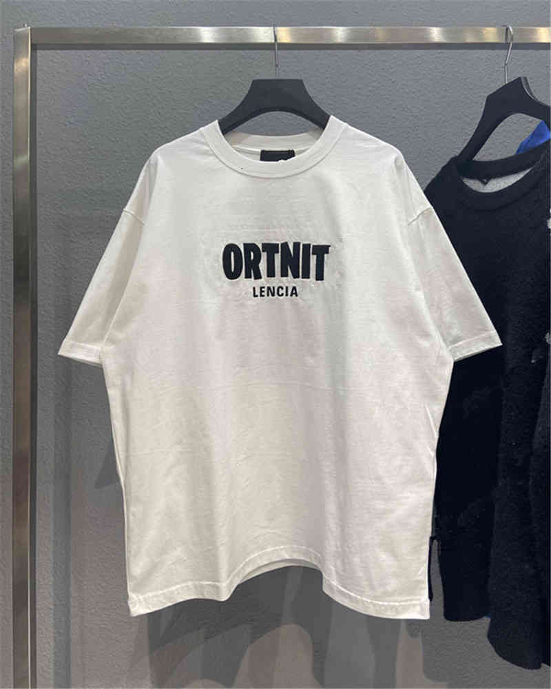 Men's Hoodies & Sweatshirts High version early spring fortress embroidery alphabet print couple Paris loose casual round neck T-shirt short sleeve 6WXG, White
Men's Hoodies & Sweatshirts High version early spring fortress embroidery alphabet print couple Paris loose casual round neck T-shirt short sleeve 6WXG, White