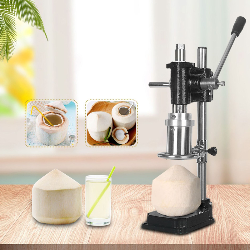 factory direct sHand press coconut opening machineopenercoconut lid opening machine hole opener green coconut punching machine2731047