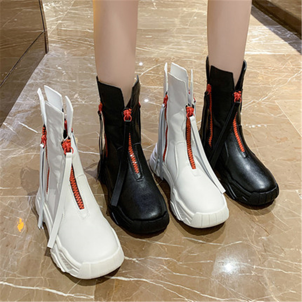 Woman 2021 New Leather Warm Autumn Front Female Black-white Fashion Boots Mujer Size -40 1SC8
Woman 2021 New Leather Warm Autumn Front Female Black-white Fashion Boots Mujer Size -40 1SC8