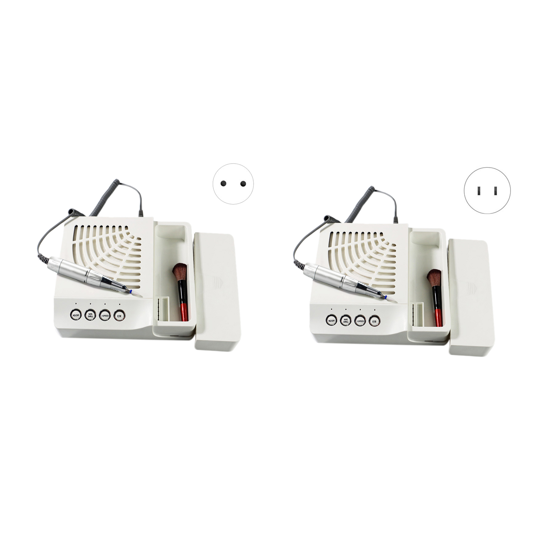 60W 2 in 1 Nail Drill 35000 RPM with Nail Dust Collector Art Manicure Machine with Ceramic Sanding Head
60W 2 in 1 Nail Drill 35000 RPM with Nail Dust Collector Art Manicure Machine with Ceramic Sanding Head