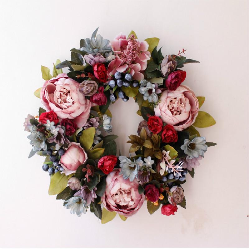 Simulation of Retro Peony Ring Wedding Headdress Wall Decoration Candlestick Wreath Silk Flower Handmade DIY Gift To Girlfriend
Simulation of Retro Peony Ring Wedding Headdress Wall Decoration Candlestick Wreath Silk Flower Handmade DIY Gift To Girlfriend