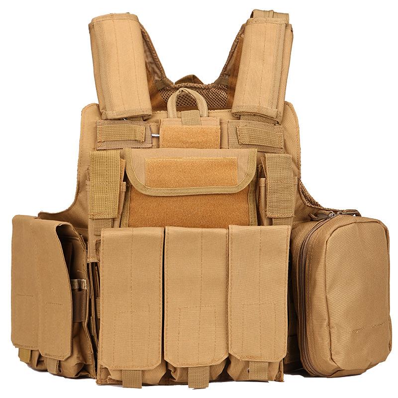 Outdoor Training Camouflage Tactical Vest Black Eagle Protective Waistcoat CS Equipment Eight-Piece Vest Climbing Bag, 53x60x30cm
Outdoor Training Camouflage Tactical Vest Black Eagle Protective Waistcoat CS Equipment Eight-Piece Vest Climbing Bag, 53x60x30cm