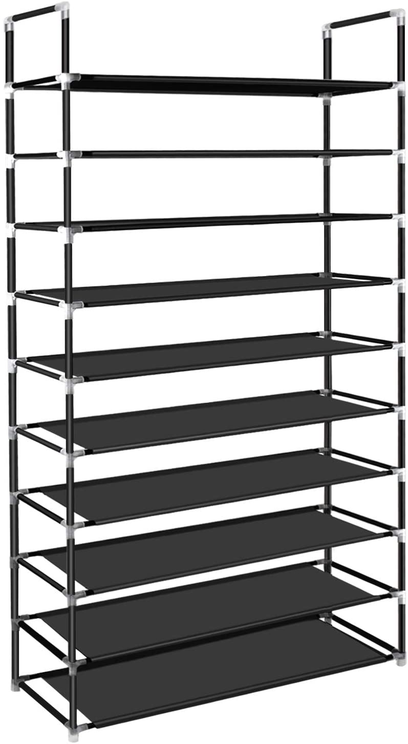 Shoe Rack Organizer , Tall Shoe Storage for Closets Non-Woven Fabric Metal Sturdy Shoe Shelf Tower Cabinet for Entryway (Black, 10 Tier
Shoe Rack Organizer , Tall Shoe Storage for Closets Non-Woven Fabric Metal Sturdy Shoe Shelf Tower Cabinet for Entryway (Black, 10 Tier