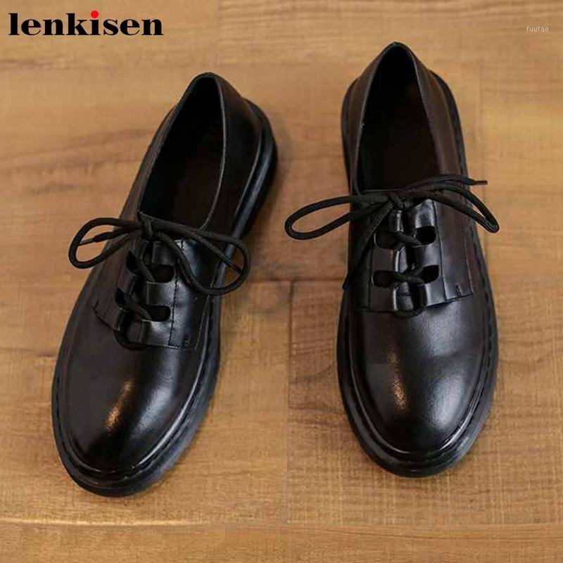 Lenkisen fashion genuine leather basic casual shoes cozy round toe med heels lace up daily wear women breathable solid pumps L011, Black
Lenkisen fashion genuine leather basic casual shoes cozy round toe med heels lace up daily wear women breathable solid pumps L011, Black