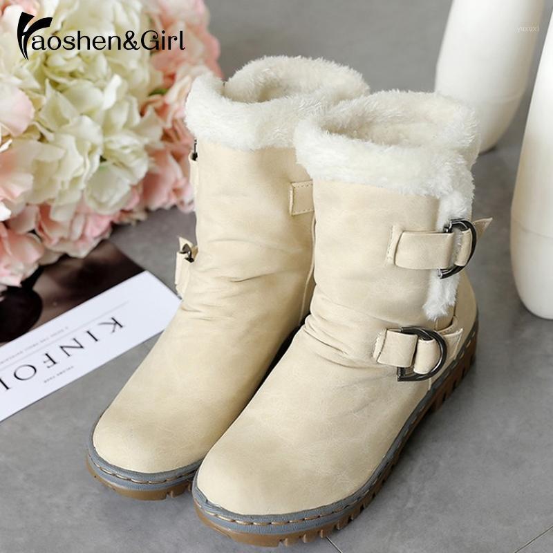 Haoshen&Girl Winter Ankle Snow Boots for Women Keep Warm Clearance Full Fur Boots Buckle Round Toe Flat Shoes Plus Size121, Beige
Haoshen&Girl Winter Ankle Snow Boots for Women Keep Warm Clearance Full Fur Boots Buckle Round Toe Flat Shoes Plus Size121, Beige