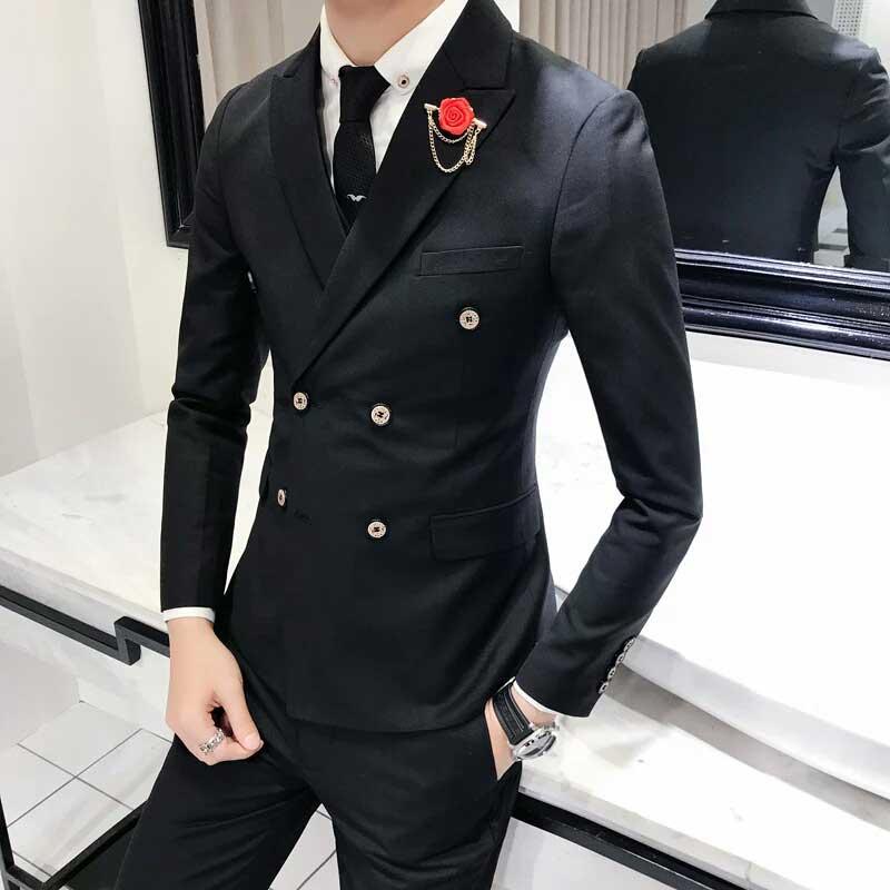 Men Suits Pants for Business Man Blazer Double Breasted Groom Tuxedo Costume Homme Ropa Hombre 2Piece Coat Pants Terno masculino, Same as image
Men Suits Pants for Business Man Blazer Double Breasted Groom Tuxedo Costume Homme Ropa Hombre 2Piece Coat Pants Terno masculino, Same as image