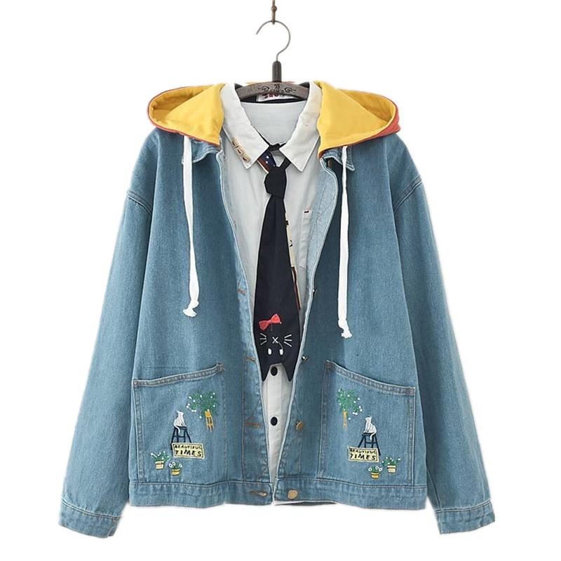 Autumn Vintage Denim Jacket Women Harajuku Bf Jeans Jacket Long Sleeve Loose Casual Basic Coats Fashion Streetwear Floral, Blue jacket
Autumn Vintage Denim Jacket Women Harajuku Bf Jeans Jacket Long Sleeve Loose Casual Basic Coats Fashion Streetwear Floral, Blue jacket