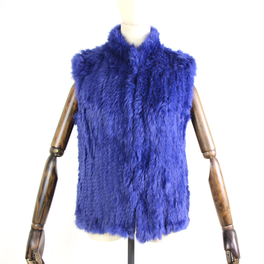 17 colors woman girl real rabbit fur vest jacket spring winter warm genuine rabbit fur knit coat vest black beige LJ201204