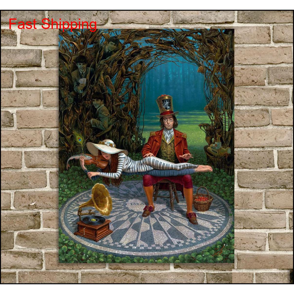 Paintings Michael Cheval imagine Iii Artwork Print On Canvas Modern Wall Painting For Home Dec qylXst packing2010