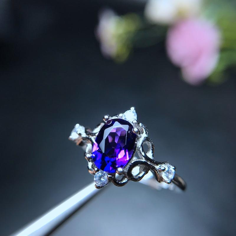 Cluster Rings MeiBaPJ Natural Amethyst Gemstone Fashion Ring For Women Real 925 Sterling Silver Fine Jewelry
Cluster Rings MeiBaPJ Natural Amethyst Gemstone Fashion Ring For Women Real 925 Sterling Silver Fine Jewelry