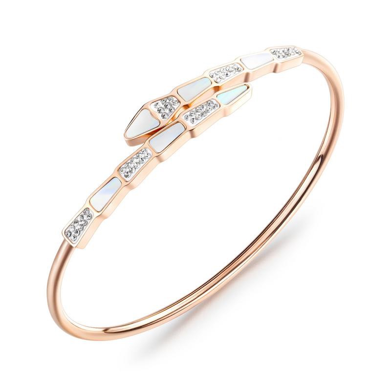 Fashion jewelry luxury designer diamond zirconia shell titanium stainless steel rose gold women open bangle bracelets
Fashion jewelry luxury designer diamond zirconia shell titanium stainless steel rose gold women open bangle bracelets
