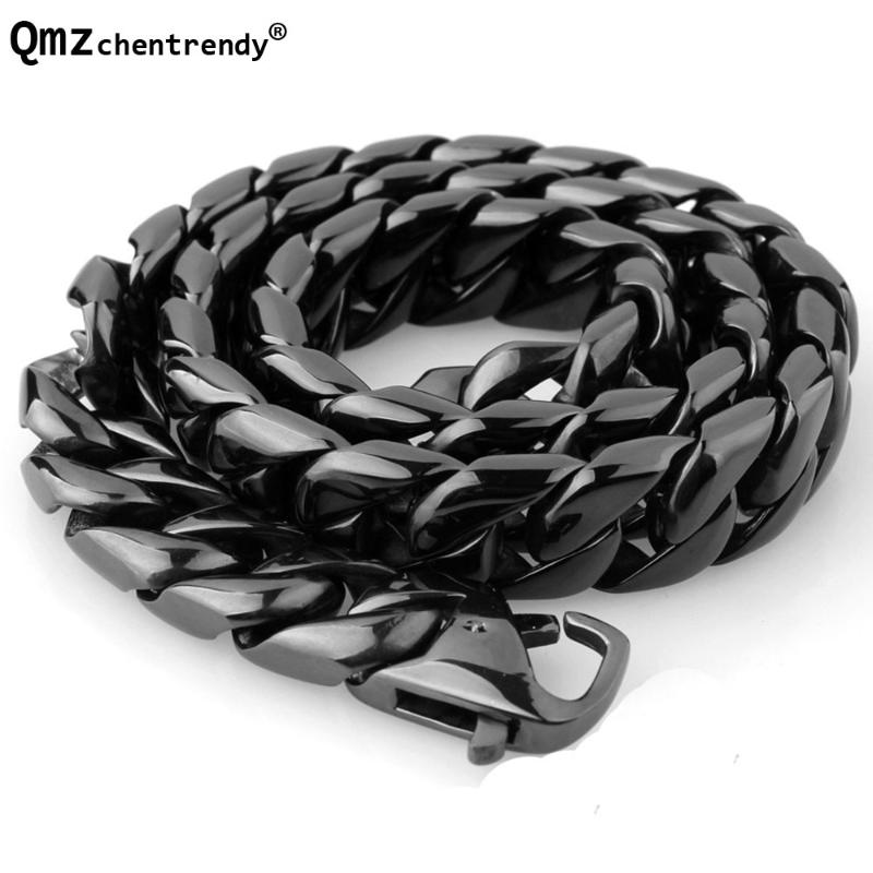 Extra-coarse Hip Hop Mens Chain Jewelry Top quality Gold steel black Thick Stainless Steel Big Chunky Hippie Rock Necklace 15mm
Extra-coarse Hip Hop Mens Chain Jewelry Top quality Gold steel black Thick Stainless Steel Big Chunky Hippie Rock Necklace 15mm