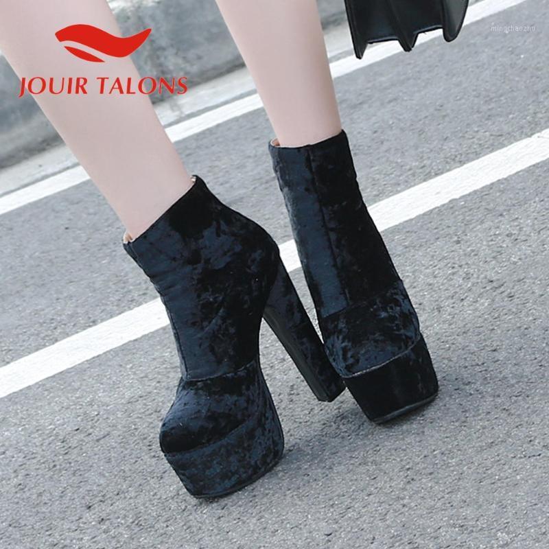 JOUIR TALONS Hot Sale Big Size 48 women shoes Flock Square Thick High Heels High Platform Multicolor Autumn Ankle Boots1, Blue
JOUIR TALONS Hot Sale Big Size 48 women shoes Flock Square Thick High Heels High Platform Multicolor Autumn Ankle Boots1, Blue