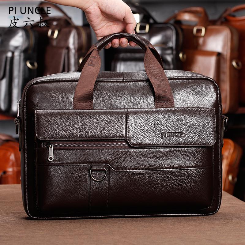 Men's Briefcase Genuine Leather Business Handbag 14 inch Laptop Casual Large Shoulder Bag Vintage Messenger Bags Luxury Bolsas, Black
Men's Briefcase Genuine Leather Business Handbag 14 inch Laptop Casual Large Shoulder Bag Vintage Messenger Bags Luxury Bolsas, Black