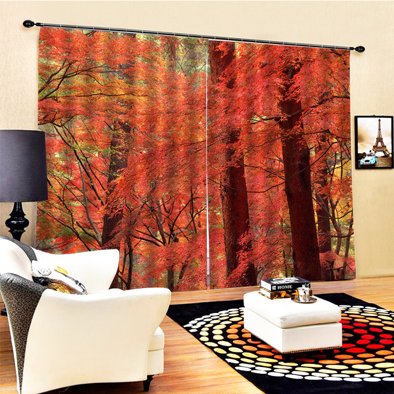 Beautiful Photo Fashion Customized red forest curtain 3D Window Curtains For Living Room Bedroom, Same as photo
Beautiful Photo Fashion Customized red forest curtain 3D Window Curtains For Living Room Bedroom, Same as photo