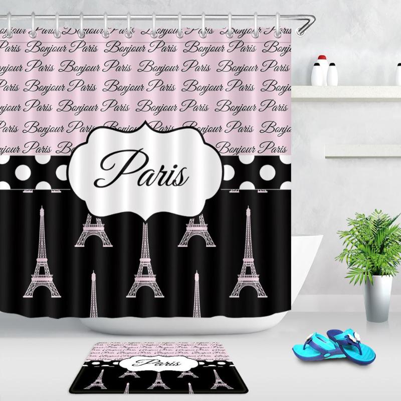 Paris Eiffel Tower Print Bathroom Shower Curtain Set with Hooks Waterproof Polyester Fabric Bath Curtains Anti Slip Door Mat
Paris Eiffel Tower Print Bathroom Shower Curtain Set with Hooks Waterproof Polyester Fabric Bath Curtains Anti Slip Door Mat