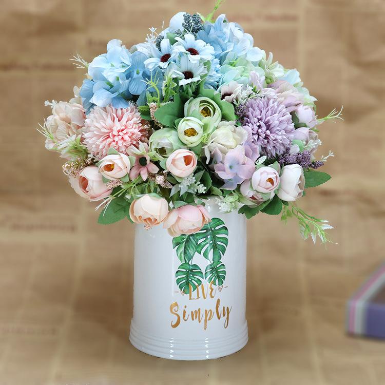 1 Bouquet 7 Branches Artificial Flowers Silk Peonies Bouquet Flowers Wedding Home Decoration Fake Peony Rose Flower for Bride, White
1 Bouquet 7 Branches Artificial Flowers Silk Peonies Bouquet Flowers Wedding Home Decoration Fake Peony Rose Flower for Bride, White