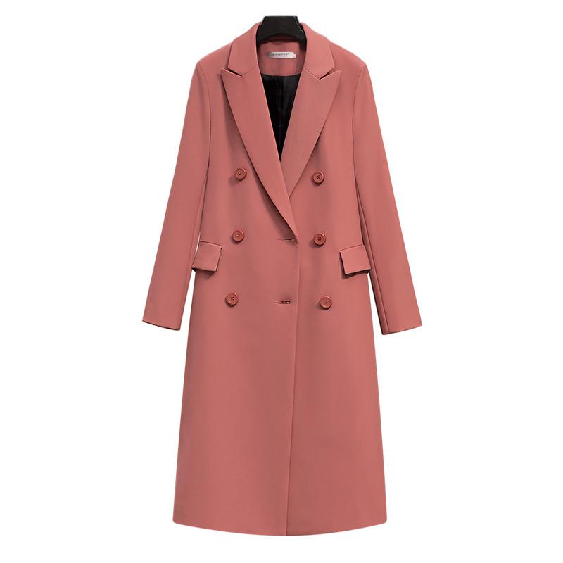 New Autumn Women Blazer Jacket Long Coat Notched Collar Double Breasted Elegant Female Windbreaker Long Sleeve Suits Ladies P64, Gray
New Autumn Women Blazer Jacket Long Coat Notched Collar Double Breasted Elegant Female Windbreaker Long Sleeve Suits Ladies P64, Gray