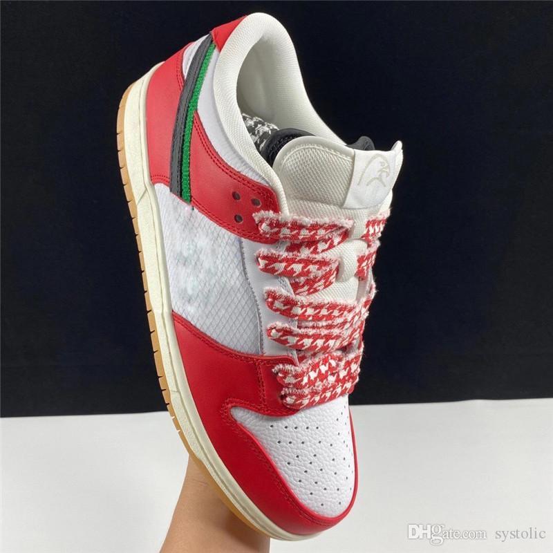 2020 Released Authentic SB Frame Skate Low Dunk Habibi Chile Red White Lucky Green Black Men Women Sports Shoes Sneakers With Original box
2020 Released Authentic SB Frame Skate Low Dunk Habibi Chile Red White Lucky Green Black Men Women Sports Shoes Sneakers With Original box