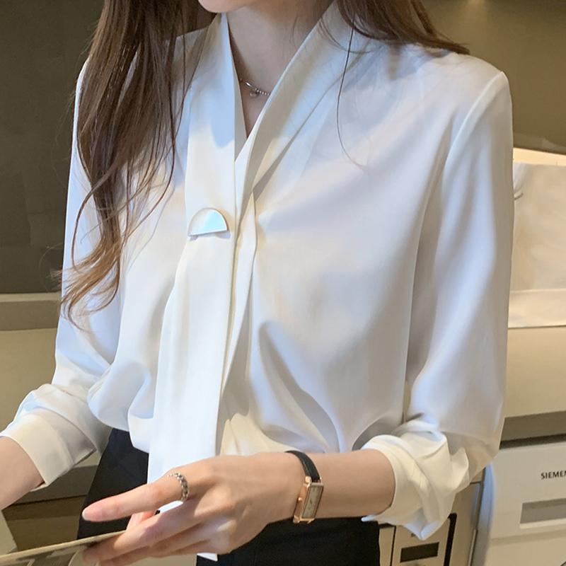 Autumn Long Sleeve White Blouse Tops Women Blouse Women Blusas Mujer De Moda 2020 Bow V-Neck Chiffon Shirt Blusa D616
Autumn Long Sleeve White Blouse Tops Women Blouse Women Blusas Mujer De Moda 2020 Bow V-Neck Chiffon Shirt Blusa D616