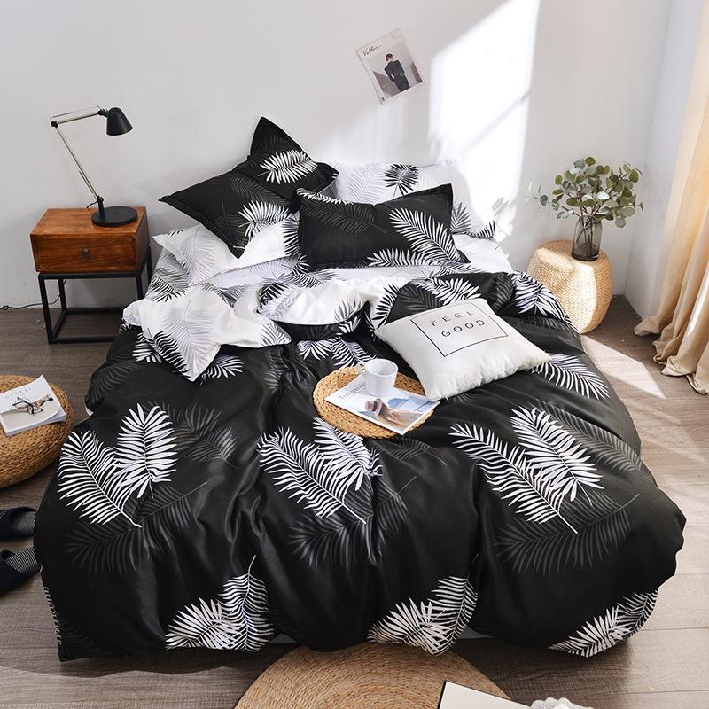 Black White Tropical Leaves Print Bed Cover Set Duvet 40 Cover Adult Bed Sheets And Pillowcases Comforter Bedding Set 61076, 2tj-61042-001
Black White Tropical Leaves Print Bed Cover Set Duvet 40 Cover Adult Bed Sheets And Pillowcases Comforter Bedding Set 61076, 2tj-61042-001