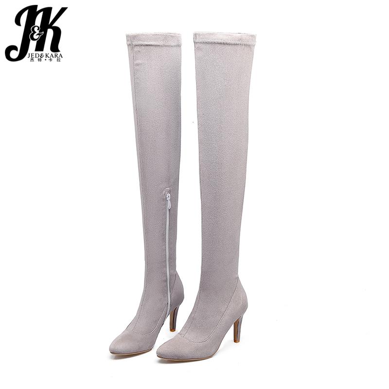 JK 2020 Winter Lady Sexy Stretch Boots Women Thin High Heels Shoes Woman Over Knee Boot Pointed Toe Warm Footwear Big Size 46, Black
JK 2020 Winter Lady Sexy Stretch Boots Women Thin High Heels Shoes Woman Over Knee Boot Pointed Toe Warm Footwear Big Size 46, Black