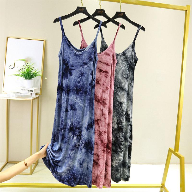Fashion Women's V-neck Casual Sleeveless Camis Vest Dress Ladies Sexy Spaghetti Strap Tie-dye Printed Dress Women Beach Dresses, Red
Fashion Women's V-neck Casual Sleeveless Camis Vest Dress Ladies Sexy Spaghetti Strap Tie-dye Printed Dress Women Beach Dresses, Red