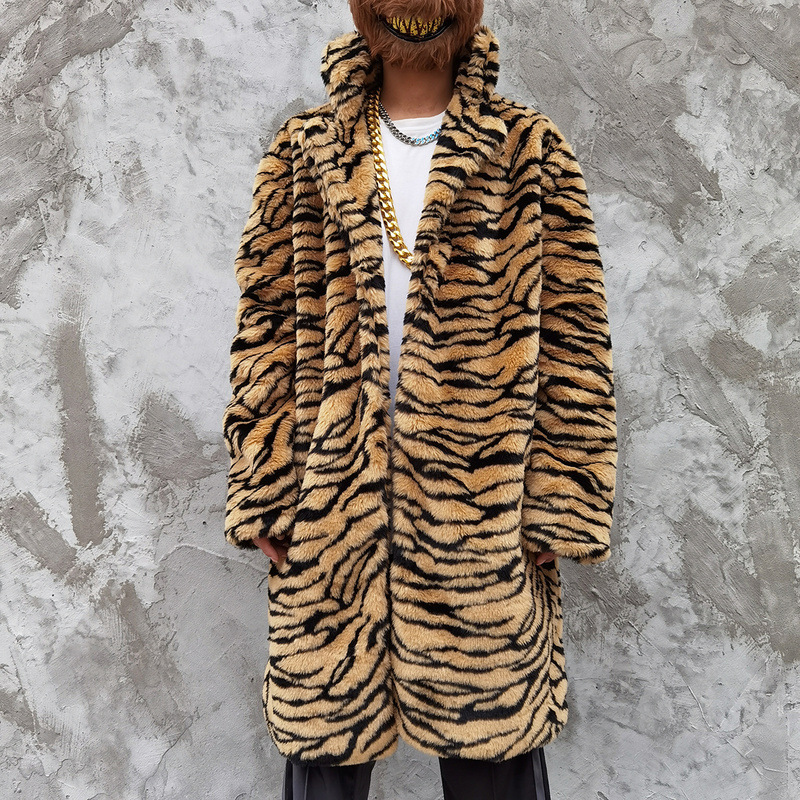 2020 Tiger Men Standard Skin From the Long Trench Male Coat Streetwear Vintage Hip Thick Jacket Outerwear Ma09, Khaki. 
2020 Tiger Men Standard Skin From the Long Trench Male Coat Streetwear Vintage Hip Thick Jacket Outerwear Ma09, Khaki.