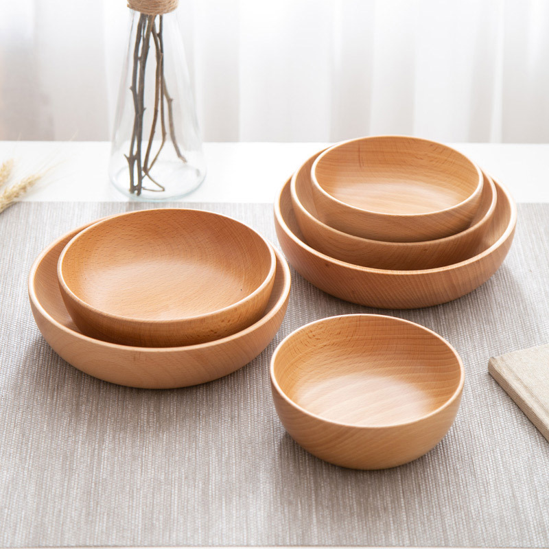 2021 New Solid Wood Bowl Soup Dining Plates Storage Dish Food Salad Sushi Bowls Home Kitchen Utensils Set Iex9
2021 New Solid Wood Bowl Soup Dining Plates Storage Dish Food Salad Sushi Bowls Home Kitchen Utensils Set Iex9