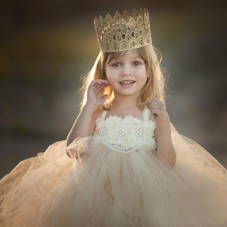 Puffy Girl Dresses with 3D Floral Applique Cutom Made Children Birthday Dress Beaded vestidos de desfile, Beige
Puffy Girl Dresses with 3D Floral Applique Cutom Made Children Birthday Dress Beaded vestidos de desfile, Beige
