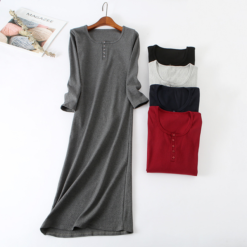 2021 New Thick Cotton Basic Knitted Women Autumn Winter Elegant Straight Elastic Robe Hiver Streetwear Long Sleeve Wgsl, Red 
2021 New Thick Cotton Basic Knitted Women Autumn Winter Elegant Straight Elastic Robe Hiver Streetwear Long Sleeve Wgsl, Red