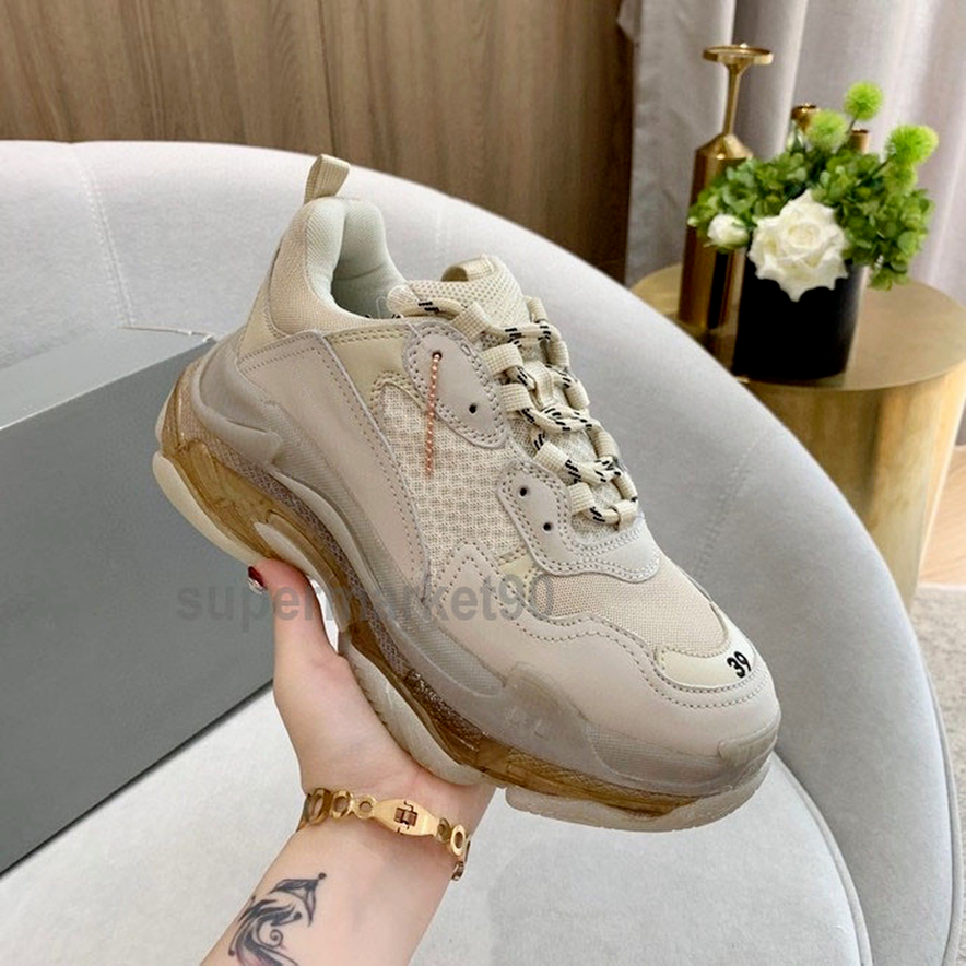 Men Women Paris Clear Sole Triple-S Casual Shoes Sneakers Dad Shoe Platform Triple Sneakers Chaussures Lace Up Tennis Outdoor Travel Exercise Workout, Black
Men Women Paris Clear Sole Triple-S Casual Shoes Sneakers Dad Shoe Platform Triple Sneakers Chaussures Lace Up Tennis Outdoor Travel Exercise Workout, Black