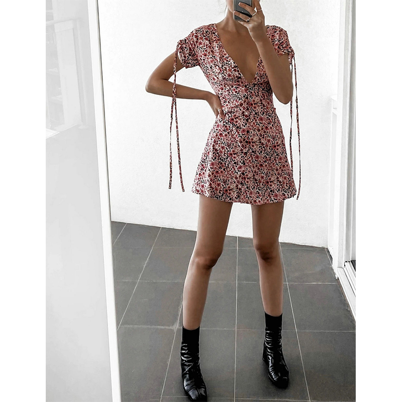 2021 New Women Fresh Short Sleeve Floral Print Dress Ladies Chic Vintage Short Mini Dresses Summer Beach Holiday Latest Sundress LDZF, Blue
2021 New Women Fresh Short Sleeve Floral Print Dress Ladies Chic Vintage Short Mini Dresses Summer Beach Holiday Latest Sundress LDZF, Blue