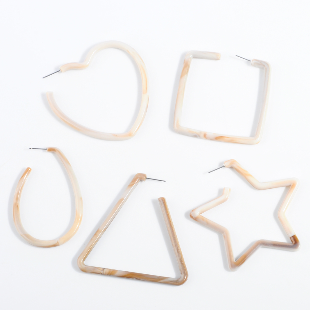 2020 New Minimalist Geometry Big Stud Earrings For Women Vintage Acrylic Love Heart Design Star Shaped Ear Fashion Jewelry
2020 New Minimalist Geometry Big Stud Earrings For Women Vintage Acrylic Love Heart Design Star Shaped Ear Fashion Jewelry