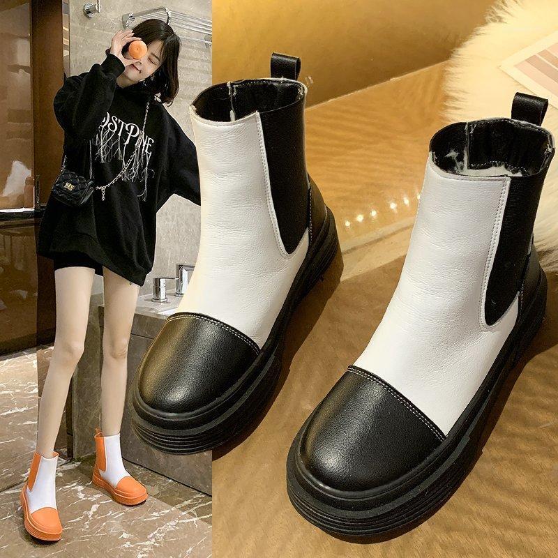 Comfortable Flat Heel Round Toe Warm Platform Shoes Woman Boots Shoes Leather Boots Spring Women Botas Mujer1, Beige
Comfortable Flat Heel Round Toe Warm Platform Shoes Woman Boots Shoes Leather Boots Spring Women Botas Mujer1, Beige