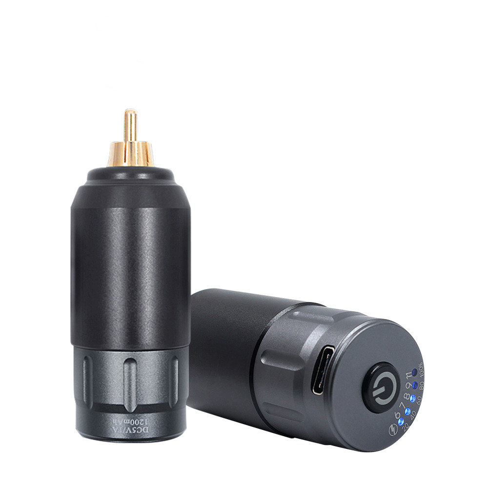 Wireless Tattoo Power Supply 6 7 8 9 11v 5 gear Adjustment RCA Connector Rechargeable Tattoo Battery Power
Wireless Tattoo Power Supply 6 7 8 9 11v 5 gear Adjustment RCA Connector Rechargeable Tattoo Battery Power