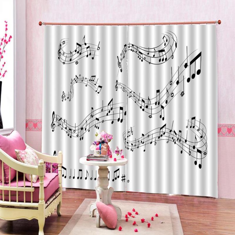 Modern Simple Style Music Decor Curtains Musical Notes on The Clef Illustration Window Drapes For Living Room Bedroom Decor Sets, As pic
Modern Simple Style Music Decor Curtains Musical Notes on The Clef Illustration Window Drapes For Living Room Bedroom Decor Sets, As pic