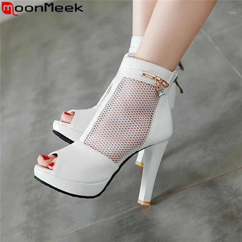 MoonMeek big size 34-43 new summer boots peep tpe zip ladies prom shoes super high heels sandals platform women ankle boots 20201, White
MoonMeek big size 34-43 new summer boots peep tpe zip ladies prom shoes super high heels sandals platform women ankle boots 20201, White