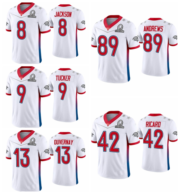BaltimoreRavensMen Lamar Mark Andrews Jackson Patrick Ricard Devin Justin Tucker Duvernay 2022 Pro Bowl White Game Jersey
BaltimoreRavensMen Lamar Mark Andrews Jackson Patrick Ricard Devin Justin Tucker Duvernay 2022 Pro Bowl White Game Jersey